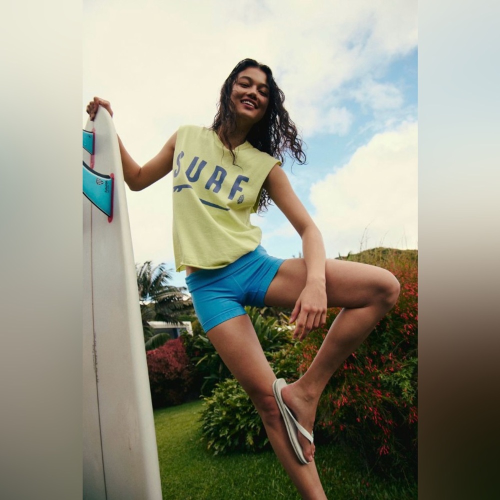 Free People Movement ~ SURF ~ Graphic Tank ~     **NWT**  Size ~ XS - Picture 6 of 12